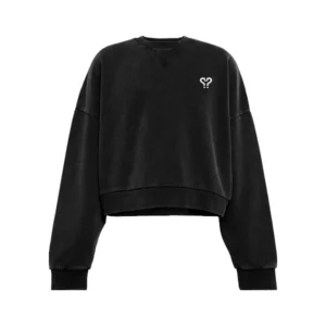 Pull noir petit logo