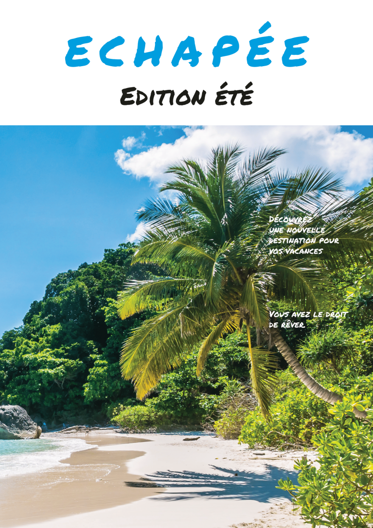première de couverture d'un magazine sur le thème des vacances d'été